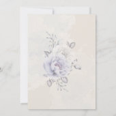 Bruiloft | Lila Rustische en paasmakerij Floral Kaart (Achterkant)