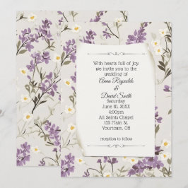 Bruiloft Lilacs Design Kaart
