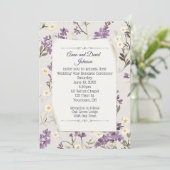 Bruiloft Lilacs voor Gelofte Vernieuwing Kaart (Staand voorkant)