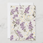 Bruiloft Lilacs voor Gelofte Vernieuwing Kaart (Achterkant)