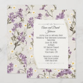 Bruiloft Lilacs voor Gelofte Vernieuwing Kaart (Voorkant / Achterkant)