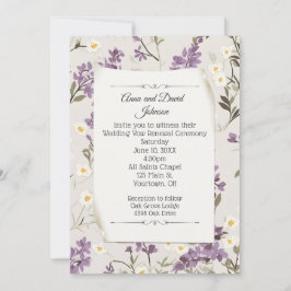 Bruiloft Lilacs voor Gelofte Vernieuwing Kaart