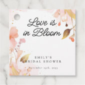 Bruiloft 'Love in Bloom' Bedankjes Labels (Voorkant)
