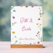 Bruiloft "love in bloom" Cadeaus & Kaarten Acryl Bord (Neutraal)