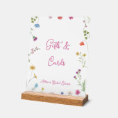 Bruiloft "love in bloom" Cadeaus & Kaarten Acryl Bord (Hoek)