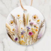 Bruiloft 'Love in Bloom' Dank je wel Bedankjes Labels (Achterkant)