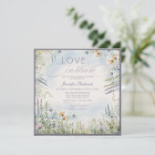 Bruiloft 'Love in Bloom' Kaart (Staand voorkant)
