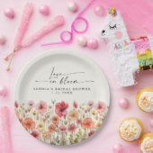 Bruiloft "Love In Bloom" papieren bordjes (Feest)