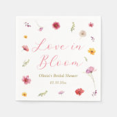 Bruiloft 'Love in Bloom' Servet (Voorkant)