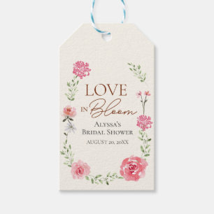 Bruiloft Love In Bloom Tuin Thema Bruidsfeest Maat Cadeaulabel