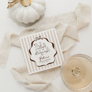 Bruiloft: Love Is Brewing Coffee Bruidscadeau Servet