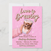 Bruiloft: Love is Brewing Kaart (Voorkant)