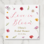 Bruiloft 'Love is in Bloom' Bedankjes Labels (Voorkant)