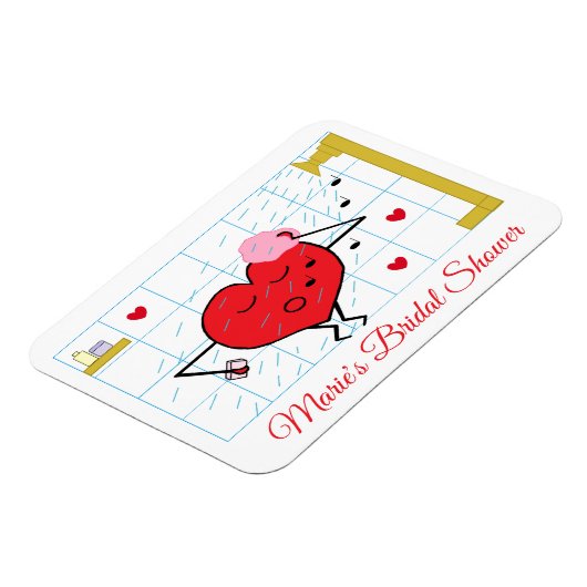 Bruiloft Love Shower Magneet (Linkerzijde)