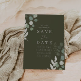 Bruiloft Luxe: Goddelijke Olijf Groen Bruiloft Save The Date
