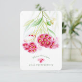 Bruiloft maaltijd keuze bloemengumtree antwoord ka (Staand voorkant)