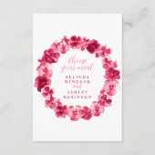 Bruiloft maaltijd keuze roze panty bloemen informatiekaartje (Voorkant)