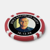 Bruiloft Man Foto Casino Poker Chips (Enkel)