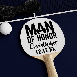 Bruiloft Man van Honor Gift Ping Pong Paddle Tafeltennisbatje