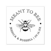 Bruiloft 'Meant To Bee' Zelfinktende Stempel (Design)