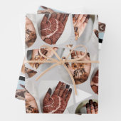 Bruiloft Mehandi Design Mehndi creatieve uitnodigi Inpakpapier Vel (In situ)