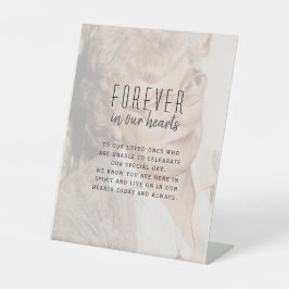 Bruiloft Memorial foto voetstuk teken Reclamebord Met Voetstuk