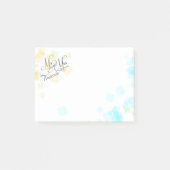 BRUILOFT - Meneer en mevrouw. | Pastel Beach Kleur Post-it® Notes (Voorkant)