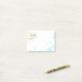 BRUILOFT - Meneer en mevrouw. | Pastel Beach Kleur Post-it® Notes (Op bureau)