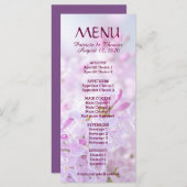 Bruiloft Menu aanpasbaar (Voorkant / Achterkant)