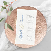 Bruiloft Menu Servetten, Elegant, Aangepaste bruil Servet