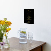 Bruiloft Menu Sign Eenvoudig Elegant Folie Afdrukken (Laag (Keuken))