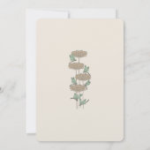 Bruiloft Menu Victoriaans dromen libellen Kaart (Achterkant)