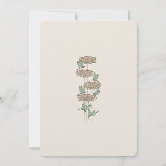 Bruiloft Menu Victoriaans dromen libellen Kaart (Achterkant)