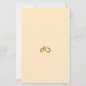 Bruiloft Menukaart in Bronzen Schrift (Achterkant)