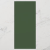 Bruiloft Menukaart 'Rustic Pine Forest' (Achterkant)