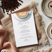 Bruiloft menu's Liefde is Brouwen Budget Flyer