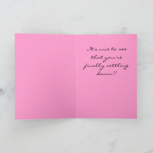 bruiloft met beste vrienden kaart (Binnen)