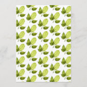 Bruiloft met Bier Willow Groene Goud Advieskaart (Achterkant)