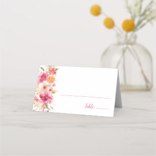 Bruiloft met bloemen Bruidsfeest Liefde in Bloei B Plaatskaartje
