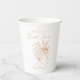 Bruiloft met Bloemen & Prosecco  Papieren Bekers