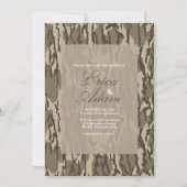 Bruiloft met Bottom Lands Camo jachtthema Kaart (Voorkant)