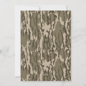 Bruiloft met Bottom Lands Camo jachtthema Kaart (Achterkant)