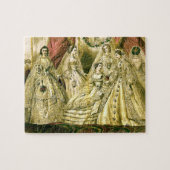 bruiloft met  bruidsmeisjes legpuzzel (Horizontaal)