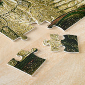 bruiloft met  bruidsmeisjes legpuzzel (Zijkant)