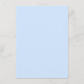 Bruiloft met bruin en blauw menu (Achterkant)