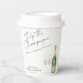 Bruiloft met champagne papieren bekers (Voorkant)