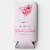 Bruiloft met champagne seltzer blikjeskoeler (Voorkant)