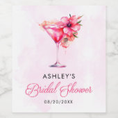 Bruiloft met champagne wijn etiket (Enkel label)