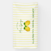 Bruiloft met citroen als thema spandoek (Verticaal)