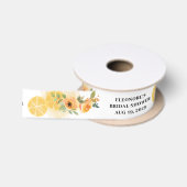Bruiloft met Citroen en Bloemen Satijnen Lint (Spoel)